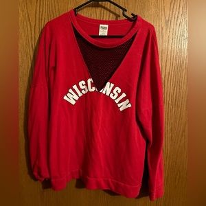 Victoria’s Secret Pink WI Badgers crew neck sweatshirt